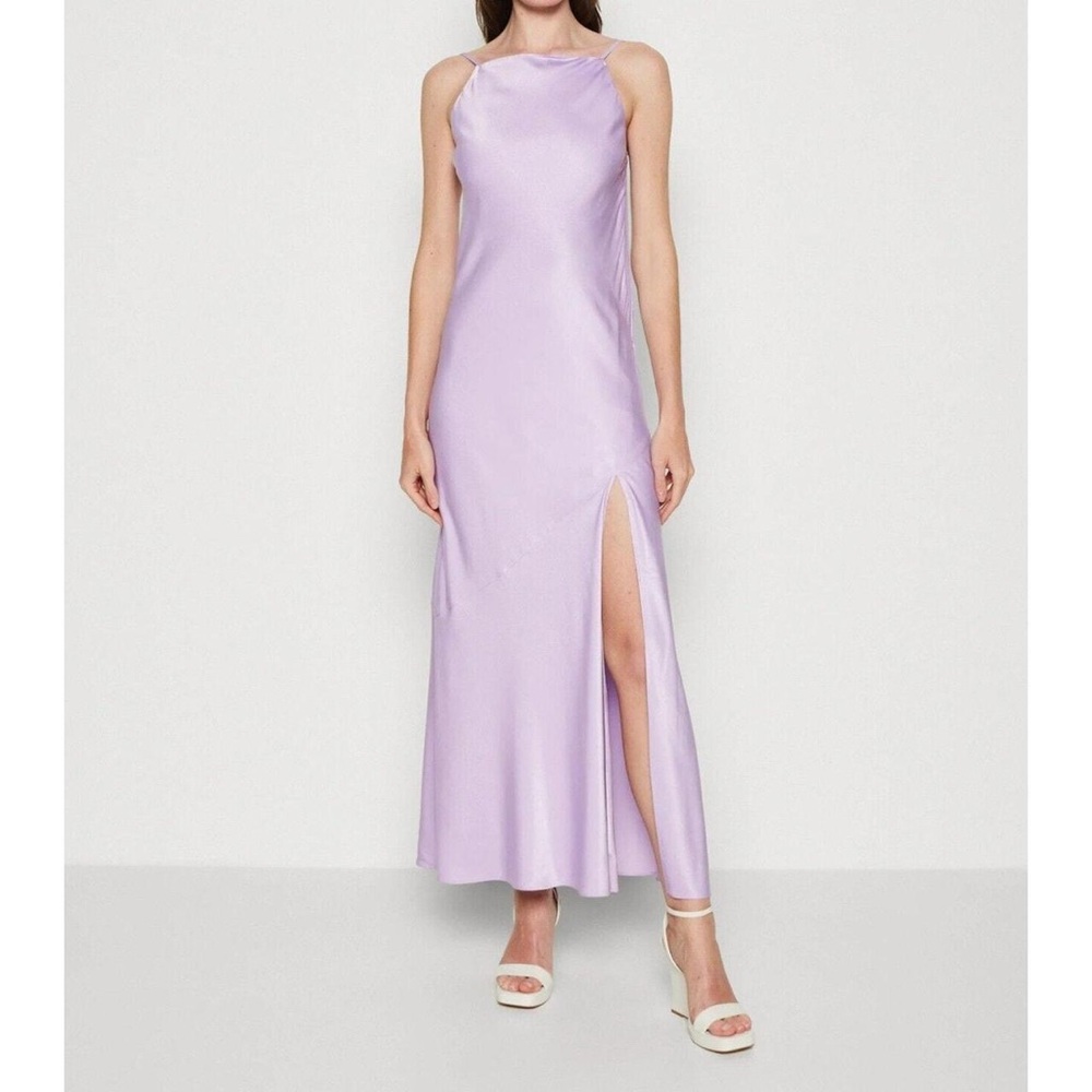 Purple Satin Abercrombie Dress